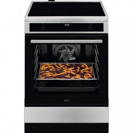 AEG CIB6647ABM Steambake 6000 Κουζίνα 73lt με Επαγωγικές Εστίες Π59.6εκ. Inox A