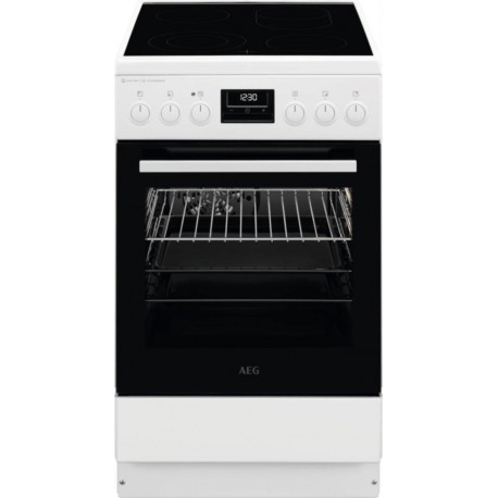 AEG CCB56491BW Κουζίνα 58lt με Κεραμικές Εστίες Π50εκ. Λευκή A