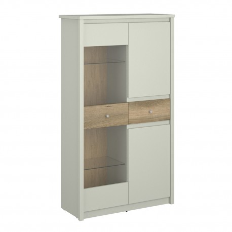 TO-KARWIT2D1W1S Βιτρίνα Karin Cashmere-Evoke Oak 86x36.5x153cm