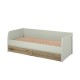 KARIN90 Κρεβάτι Karin Μονό Cashmere-Evoke Oak με πάτωμα 90x200cm