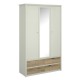 TO-KARINSZF3D4S Ντουλάπα Τρίφυλλη με καθρέφτη Karin Cashmere-Evoke Oak 127x50.5x210.5cm