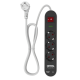381805 CRYSTAL AUDIO Elegance ES3PD Μαύρο Πολύπριζο Schuko 3 Θέσεων + 2 USB
