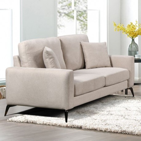Ε9506,21 TIPO Kαναπές 2Θέσιος Σαλονιού- Καθιστικού, Ύφασμα Μπεζ
