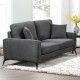 Ε9506,22 TIPO Kαναπές 2Θέσιος Σαλονιού- Καθιστικού, Ύφασμα Γκρι