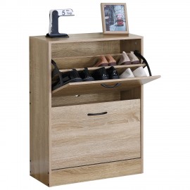15340017 Παπουτσοθήκη ArteLibre BRANTLEY Δρυς Μοριοσανίδα 60x24x81cm Φυσικό