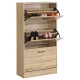 15340018 Παπουτσοθήκη ArteLibre BRANTLEY Δρυς Μοριοσανίδα 60x24x116cm Φυσικό