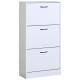 15340019 Παπουτσοθήκη ArteLibre BRANTLEY Λευκό Μοριοσανίδα 60x24x116cm Λευκό