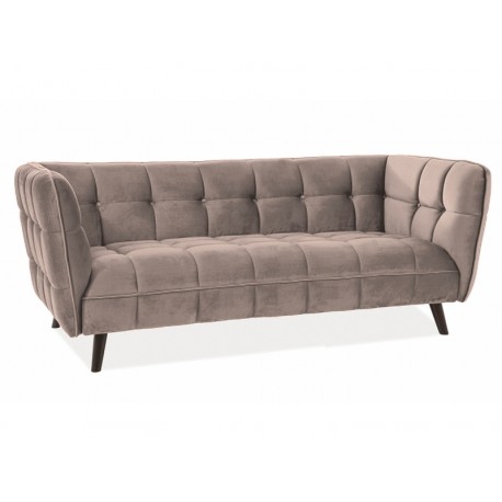 80-1618 ΚΑΝΑΠΕ CASTELLO 3 VELVET ΜΠΕΖ BLUVEL 28 / WENGE DIOMMI CASTELLO3V28