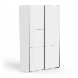 0181.CB01 Ghost ντουλάπα με 2 συρόμενες πόρτες 117x60x203εκ. Λευκό  Λευκό / Graphite Grey 117x60εκ. Ύψος : 203εκ.