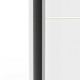 0181.CB01 Ghost ντουλάπα με 2 συρόμενες πόρτες 117x60x203εκ. Λευκό  Λευκό / Graphite Grey 117x60εκ. Ύψος : 203εκ.