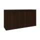 361-000101 Μπουφές Doha pakoworld σε wenge απόχρωση 150x45x80.5εκ