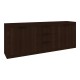 361-000105 Μπουφές Doha pakoworld σε wenge απόχρωση 210x45x80.5εκ