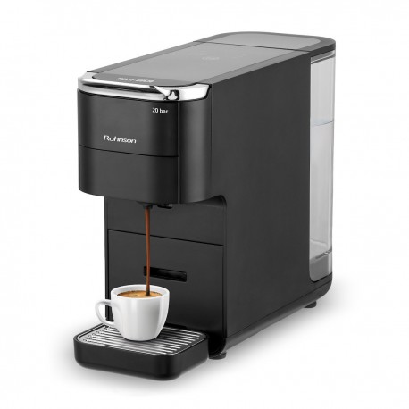 Rohnson Multicapsule 5 σε 1 R-98055 Μηχανή Espresso 1545W Πίεσης 20bar Μαύρη
