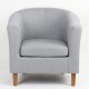 14360028 Πολυθρόνα ArteLibre FIORELLA Γκρι Ύφασμα 73x69x75cm Γκρι