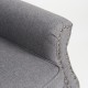 14360030 Πολυθρόνα ArteLibre OTTAVIA Σκούρο Γκρι Ύφασμα 77x80x106cm Γκρι