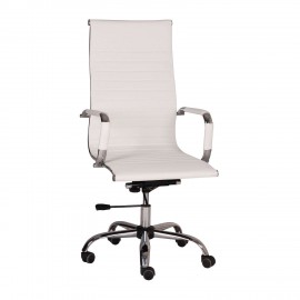 500-007 Καρέκλα Γραφείου Virginia Λευκό 55 x 63 x 111-119 55x63x111-119 εκ.