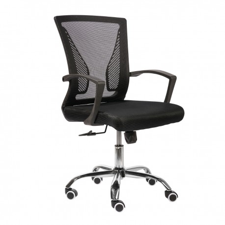 500-082 Καρέκλα Γραφείου Grace Μαύρο 56.5 x 58 x 93-102 56.5x58x93-102 εκ.