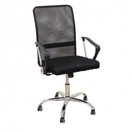 01-0418 A9946 ΜΑΥΡΟ MESH ΠΟΛΥΘΡΟΝΑ ΓΡΑΦΕΙΟΥ