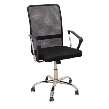 01-0418 A9946 ΜΑΥΡΟ MESH ΠΟΛΥΘΡΟΝΑ ΓΡΑΦΕΙΟΥ