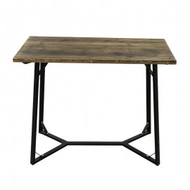 08-0165-1 BISTRO ΤΡΑΠΕΖΙ BAR 120X65X108εκ. ΜΑΥΡΟ ΜΕΤΑΛΛΟ-ΞΥΛΟ