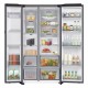Samsung RS90F66BEFEF Ψυγείο Ντουλάπα 614lt Full No Frost Υ178.4xΠ91.2xΒ72.6cm Μαύρο E