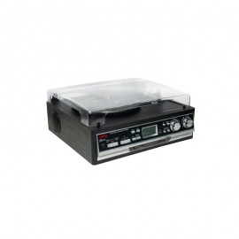 110584-0046 AKAI ATT-15SE Πικάπ με Ραδιόφωνο, Κασετόφωνο & Bluetooth – 3 Ταχύτητες, Εγγραφή σε USB/SD