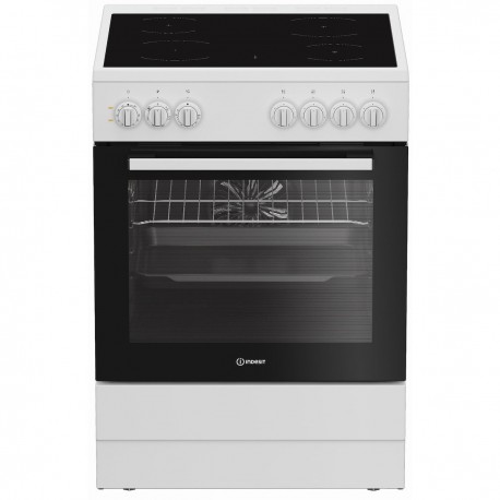 Indesit I6V5PMW Κουζίνα 66lt με Κεραμικές Εστίες Π60εκ. Λευκή A