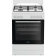 Indesit I6G3PMW Κουζίνα Υγραερίου 73lt με Εστίες Υγραερίου Π60εκ. Λευκή A