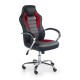 60-21807 SCROLL executive o.chair, color: black / red / grey DIOMMI V-CH-SCROLL-FOT-CZERWONY
