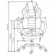 60-21807 SCROLL executive o.chair, color: black / red / grey DIOMMI V-CH-SCROLL-FOT-CZERWONY