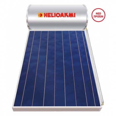 HELIOAKMI SOL Ηλιακός Θερμοσίφωνας 160/2,5m2 Τριπλής Ενέργειας Επιλεκτικός Τιτανίου