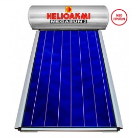 HELIOAKMI Megasun 2 SP Ηλιακός Θερμοσίφωνας 200/2,62m2 Τριπλής Ενέργειας Επιλεκτικός Τιτανίου για Σύνδεση με Αντλία Θερμότητας