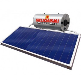 HELIOAKMI Megasun 2 HOR Ηλιακός Θερμοσίφωνας με Οριζόντιους Συλλέκτες 300/5,24m2 Τριπλής Ενέργειας Επιλεκτικός Τιτανίου