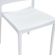 127-000189 Καρέκλα Fenxy pakoworld pp σε λευκή απόχρωση 38x42x77εκ