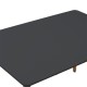 292-000109 Τραπέζι Natali pakoworld MDF μαύρο-πόδια φυσικό 120x80x76εκ