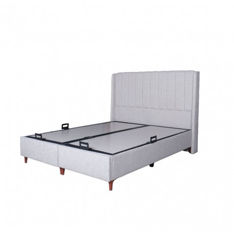 2EKATANIAMP-CO01160200 ΚΡΕΒΑΤΙ KATANIA ΜΠΑΟΥΛΟ ΝΤΥΜΕΝΟ ΜΕ ΥΦΑΣΜΑ 160x200 - COCO V01