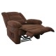Ε971,1Μ JULIA Massage Πολυθρόνα Relax Σαλονιού - Καθιστικού, Ύφασμα Καφέ