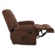 Ε971,1Μ JULIA Massage Πολυθρόνα Relax Σαλονιού - Καθιστικού, Ύφασμα Καφέ