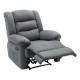Ε971,2Μ JULIA Massage Πολυθρόνα Relax Σαλονιού - Καθιστικού, Ύφασμα Γκρι
