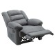 Ε971,2Μ JULIA Massage Πολυθρόνα Relax Σαλονιού - Καθιστικού, Ύφασμα Γκρι