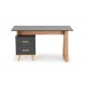 60-31041 SERGIO, desk, anthracite matt - wotan oak