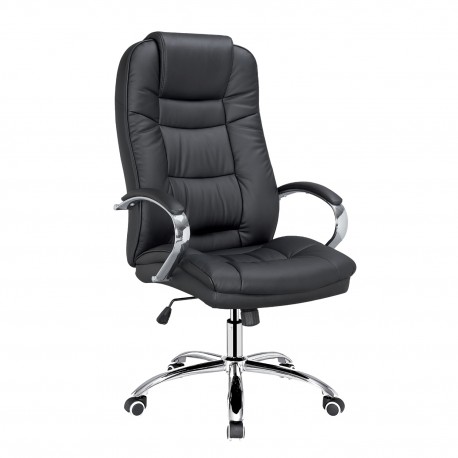 14750011 Καρέκλα Γραφείου ArteLibre FALKIRK Μαύρο PU 72x64.5x115-123cm Μαύρο