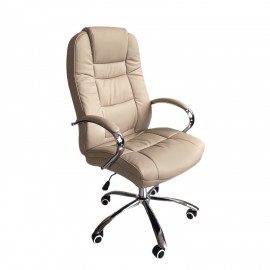 14750012 Καρέκλα Γραφείου ArteLibre FALKIRK Μπεζ PU 72x64.5x115-123cm Μπεζ