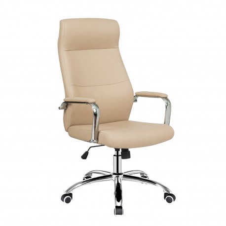 14750015 Καρέκλα Γραφείου ArteLibre WISHAW Μπεζ PU 75x63x112-120cm Μπεζ