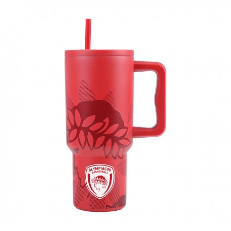 01-35969 ESTIA ΘΕΡΜΟΣ STRAW TUMBLER XL OLYMPIACOS BC EDITION 900ml