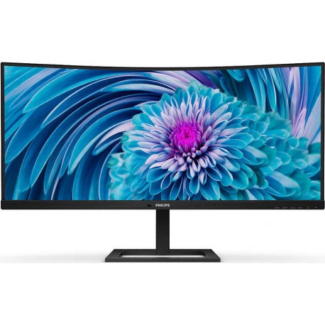 Philips E line 346E2CUAE Ultrawide VA Curved Monitor 34" QHD 3440x1440 με Χρόνο Απόκρισης 4ms GTG G