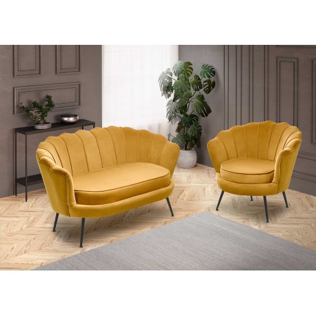 60-20313 AMORINITO 2 l. chair, color: mustard DIOMMI V-CH-AMORINITO_2-FOT-MUSZTARDOWY