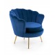 Πολυθρόνα μπλε βελούδινη AMORINITO 83Χ77Χ45 DIOMMI 60-20319