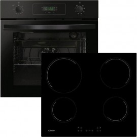 Candy FIDCP N615 L  Φούρνος άνω Πάγκου 65lt με Κεραμικές Εστίες CH64CCB/4U2 Π59.5εκ. Μαύρος A+