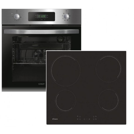 Candy FIDCP X625 L  Φούρνος άνω Πάγκου 65lt με Κεραμικές Εστίες CH64CCB/4U2 Π59.5εκ. Inox A+